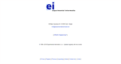Desktop Screenshot of experimentalintermedia.be